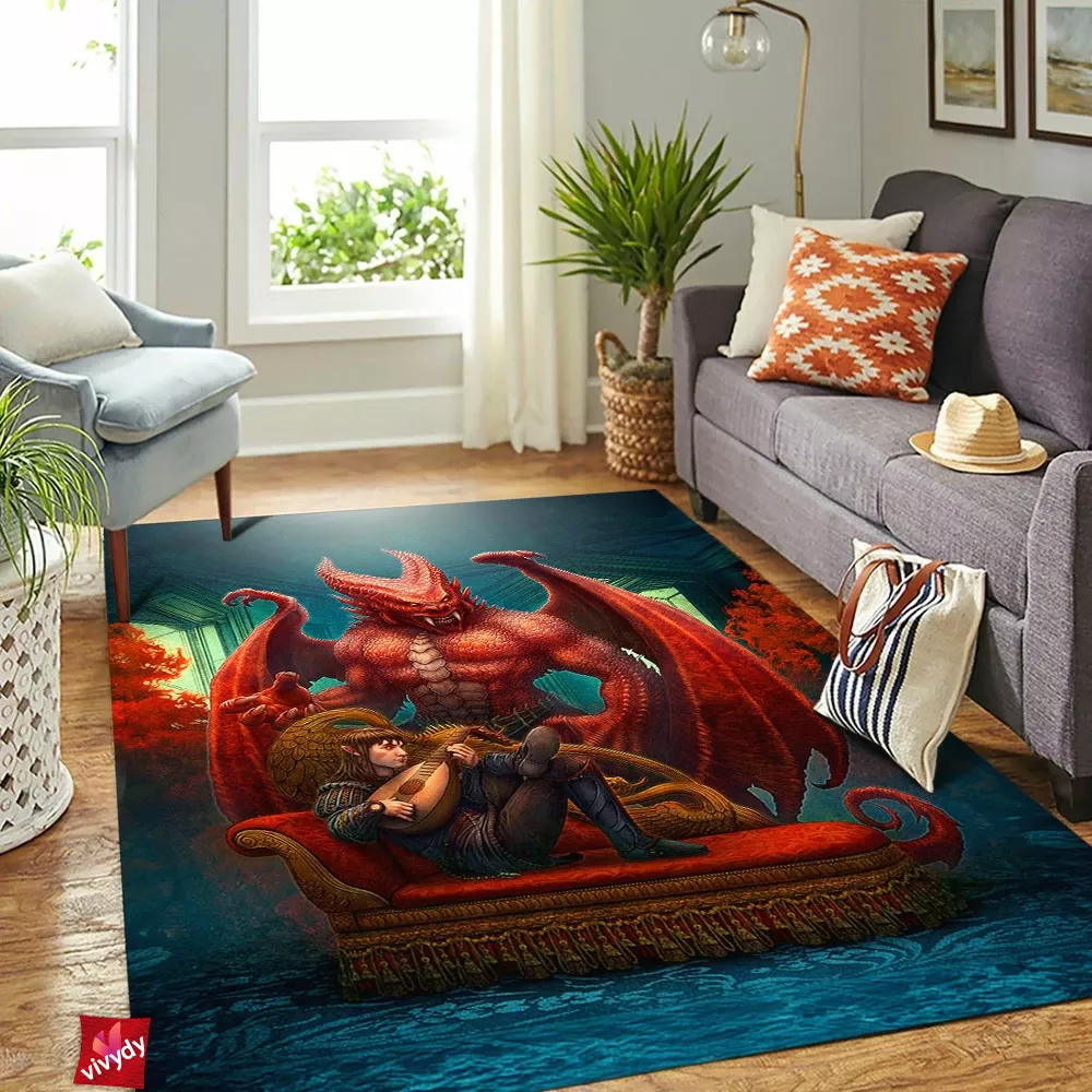 Infernal Dragon Rectangle Rug