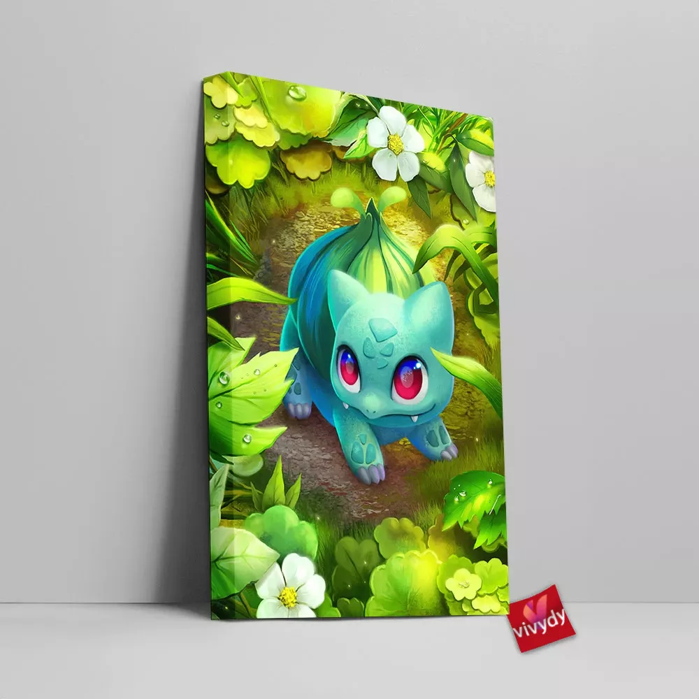 Garden Bulbasaur Canvas Wall Art