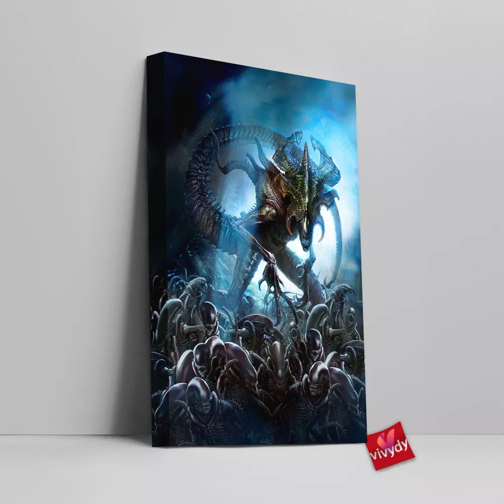 Alien King Canvas Wall Art