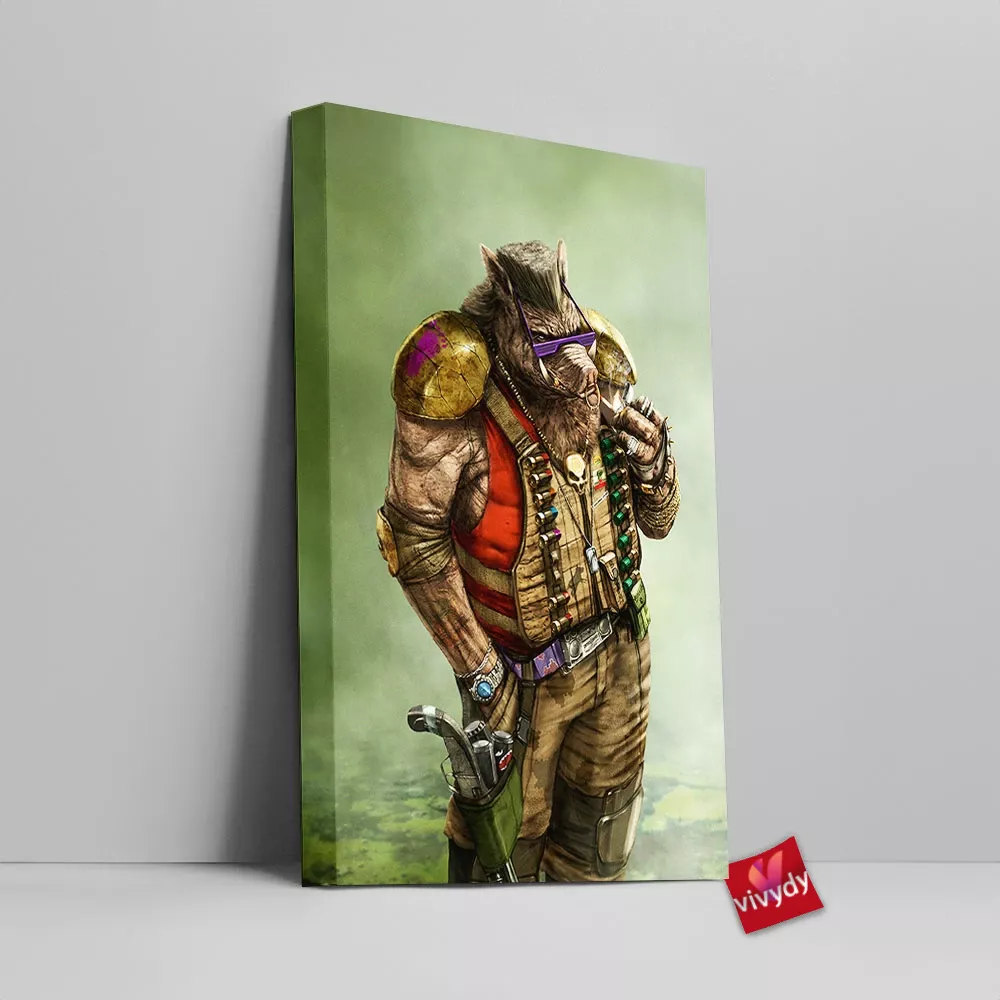 Bebop Tmnt Canvas Wall Art