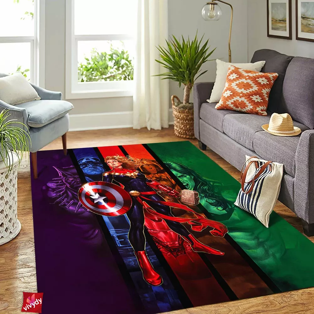 Captain Comic Rectangle Rug