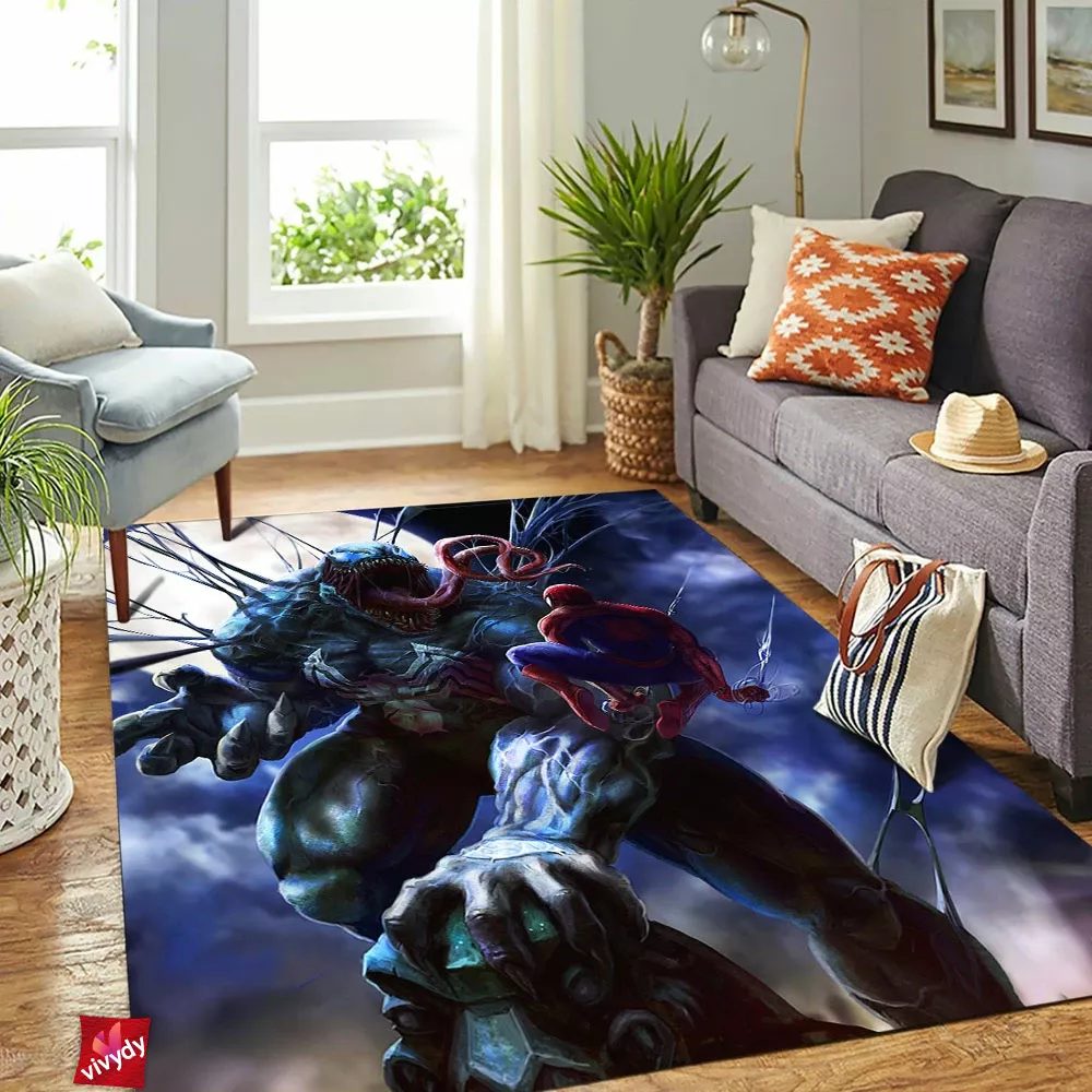 Venom Spider-man Rectangle Rug