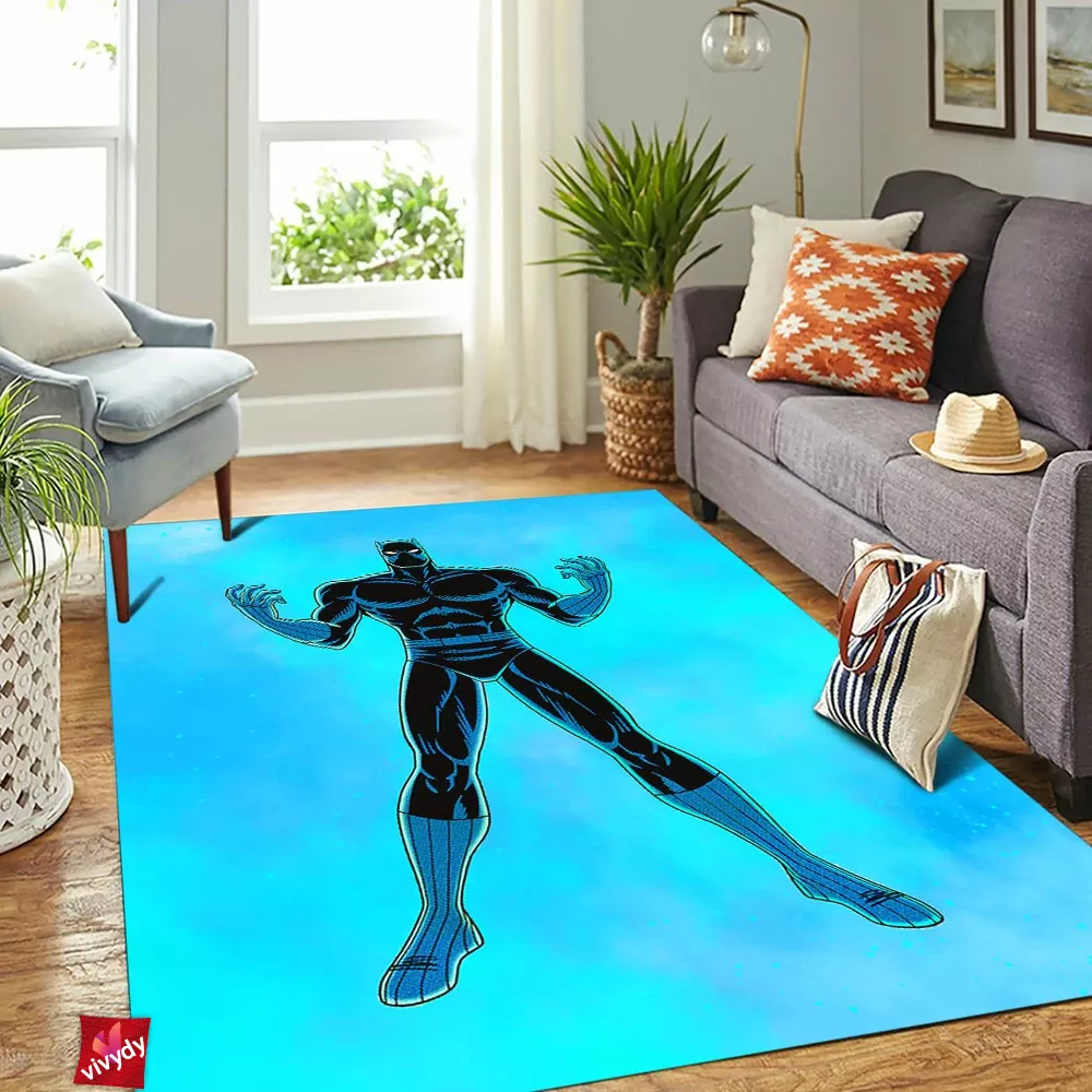 Black Panther Rectangle Rug