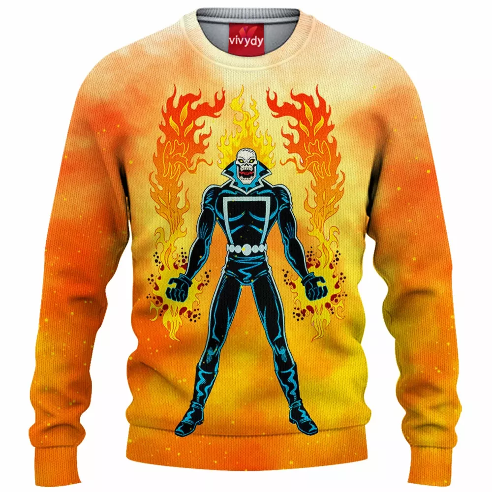 Ghost Rider Knitted Sweater