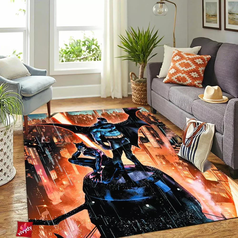 Batman Catwoman Rectangle Rug