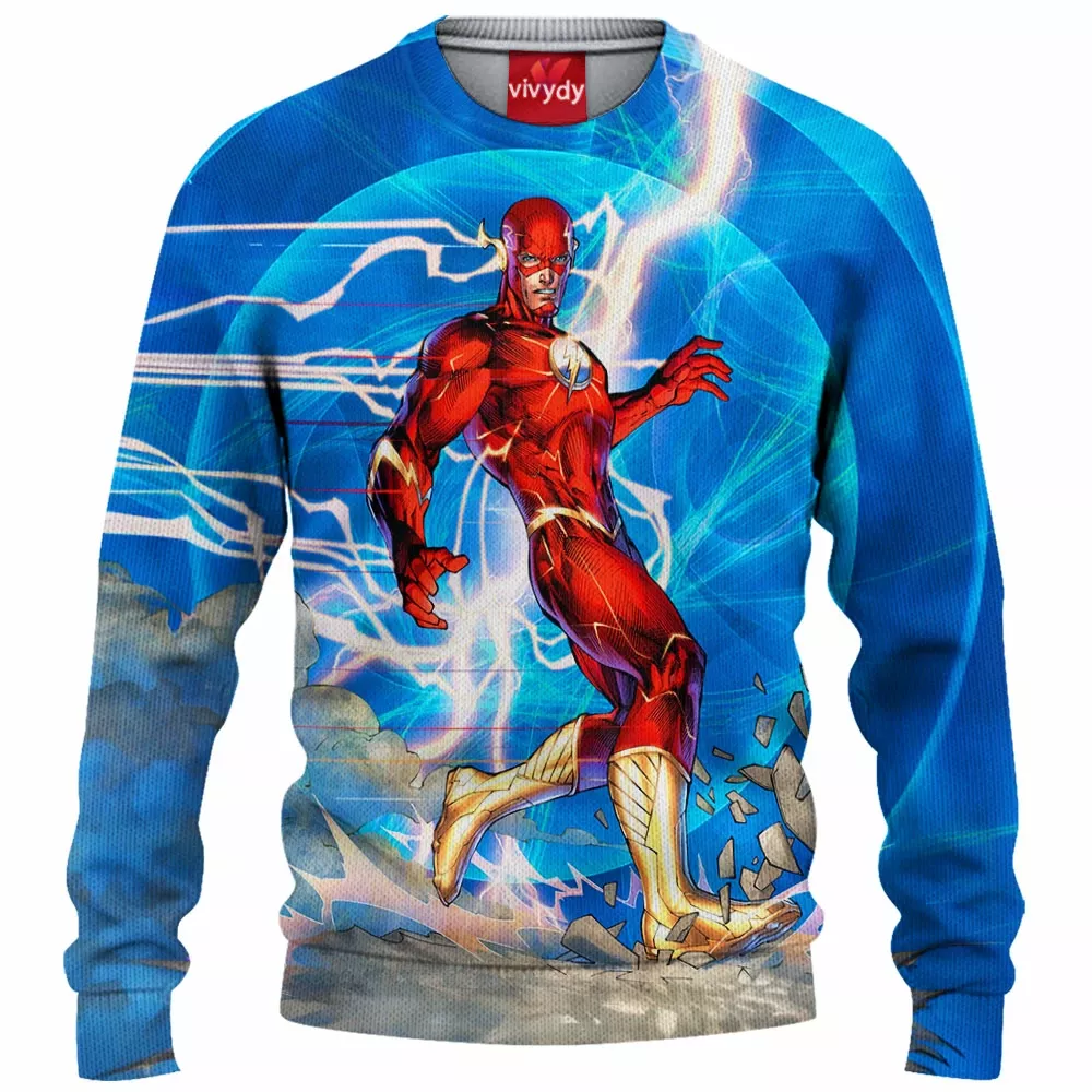 The Flash Comic Knitted Sweater