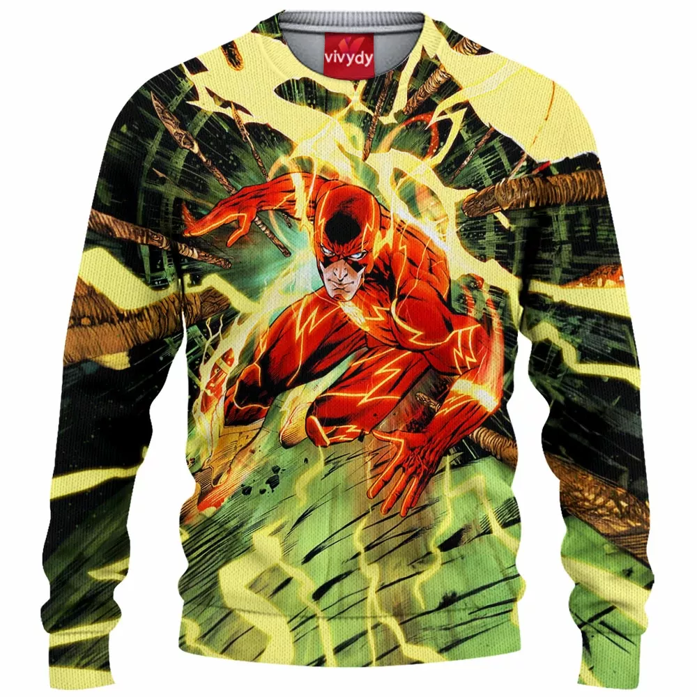 The Flash Comic Knitted Sweater