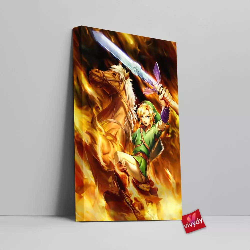 Link Legend Of Zelda Canvas Wall Art