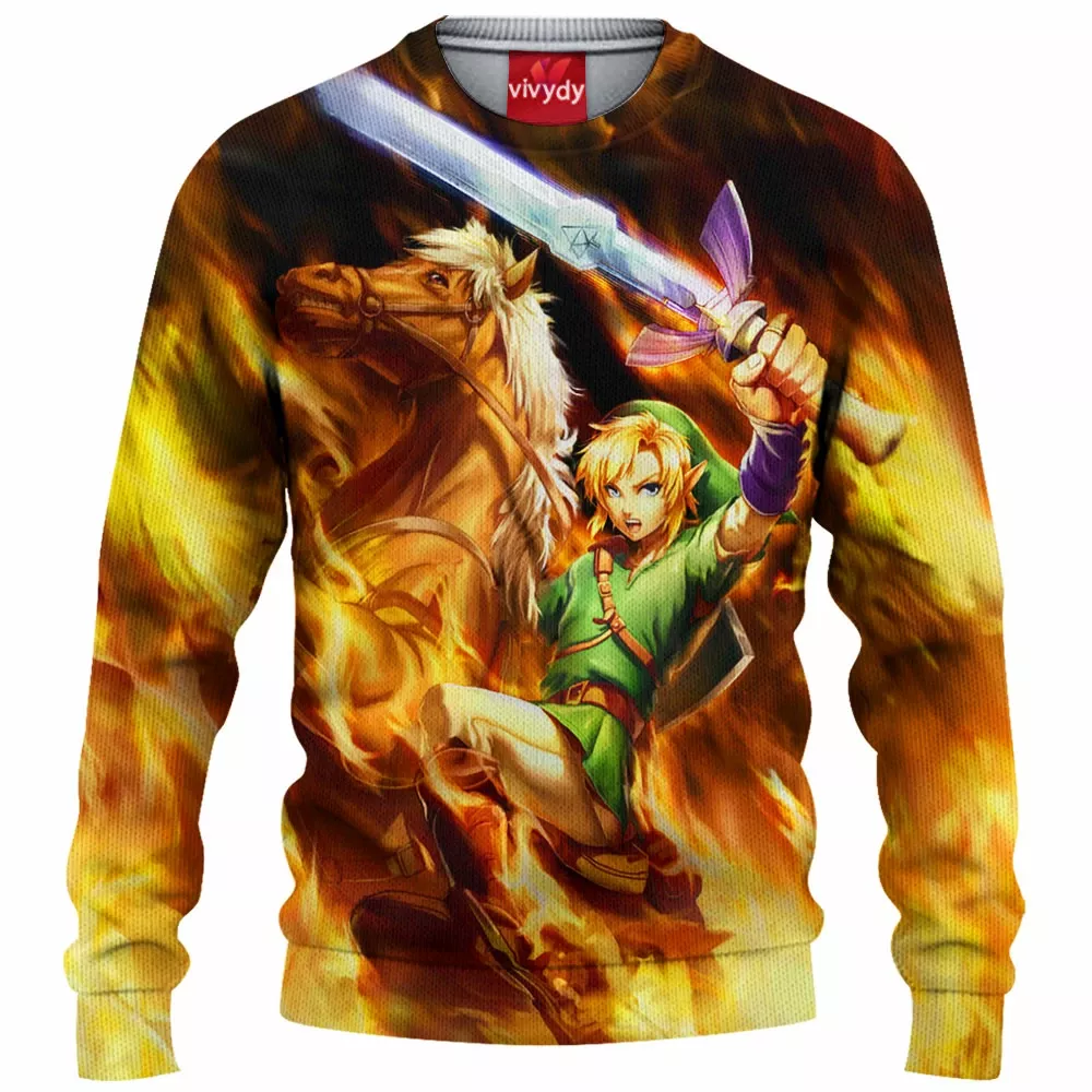 Link Legend Of Zelda Knitted Sweater