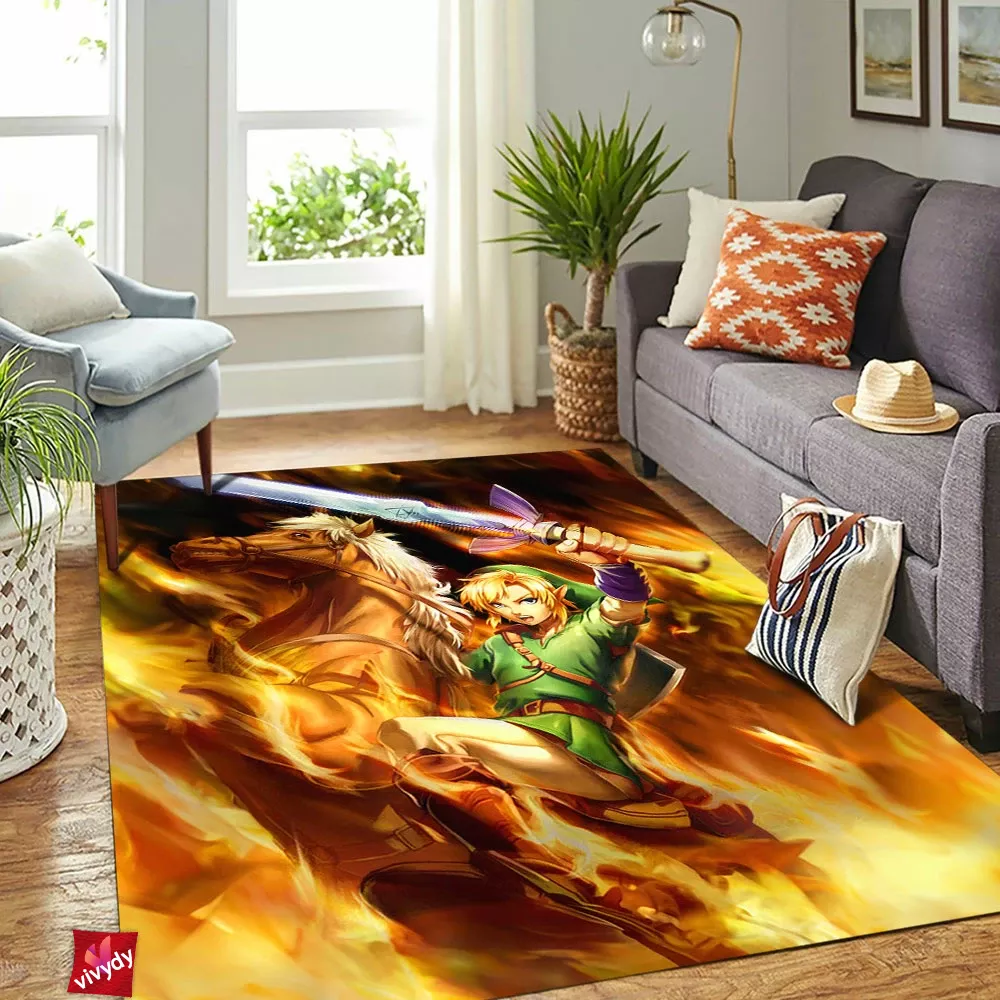 Link Legend Of Zelda Rectangle Rug