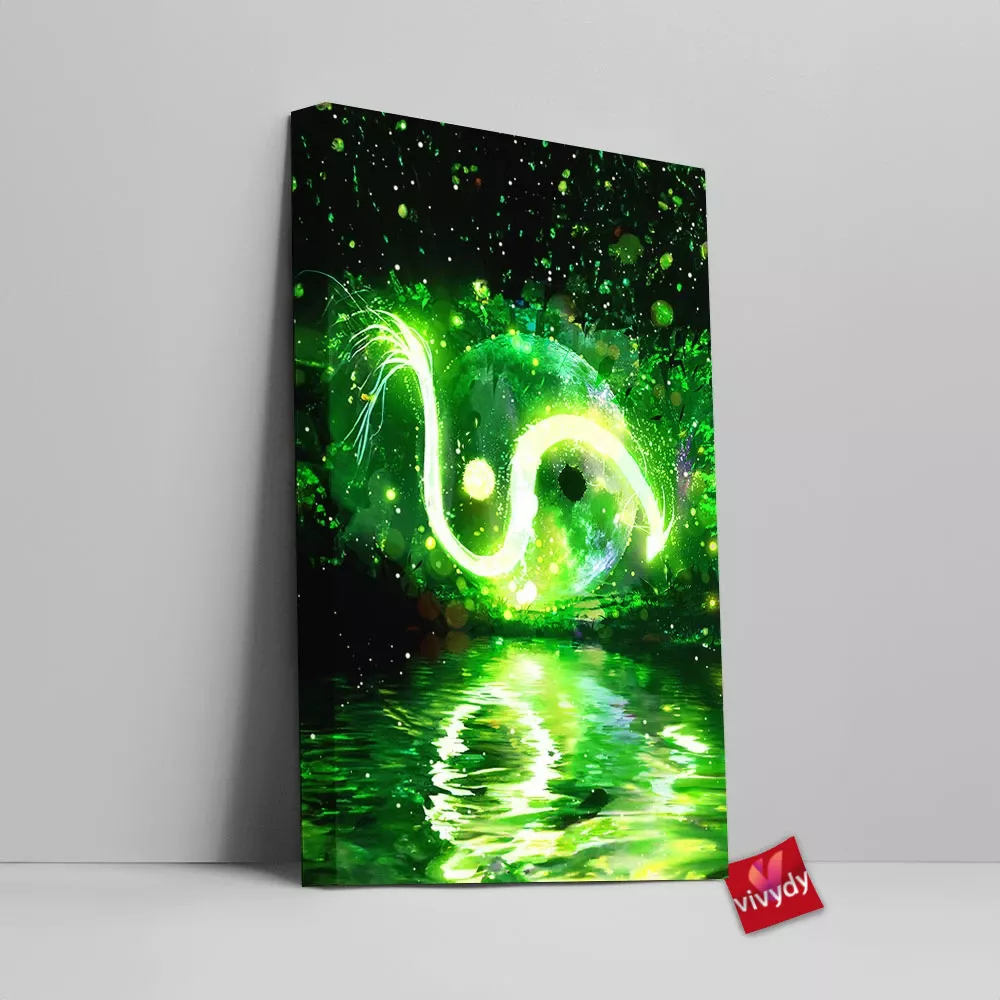 Dragon My Best Friend Canvas Wall Art