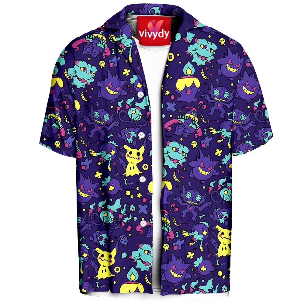 Ghost Pokemon Hawaiian Shirt