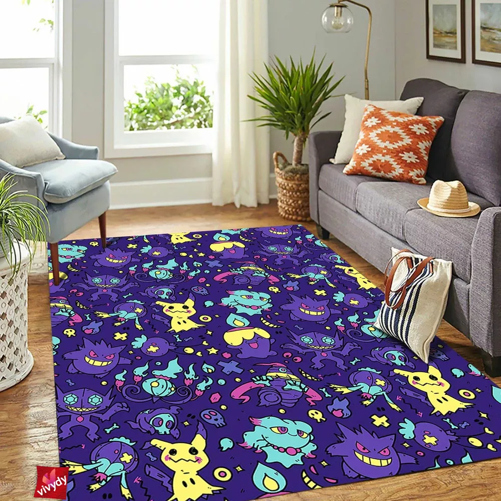 Ghost Pokemon Rectangle Rug