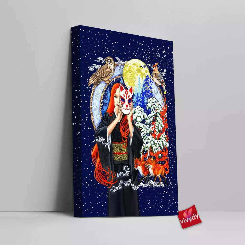 Kitsune Canvas Wall Art