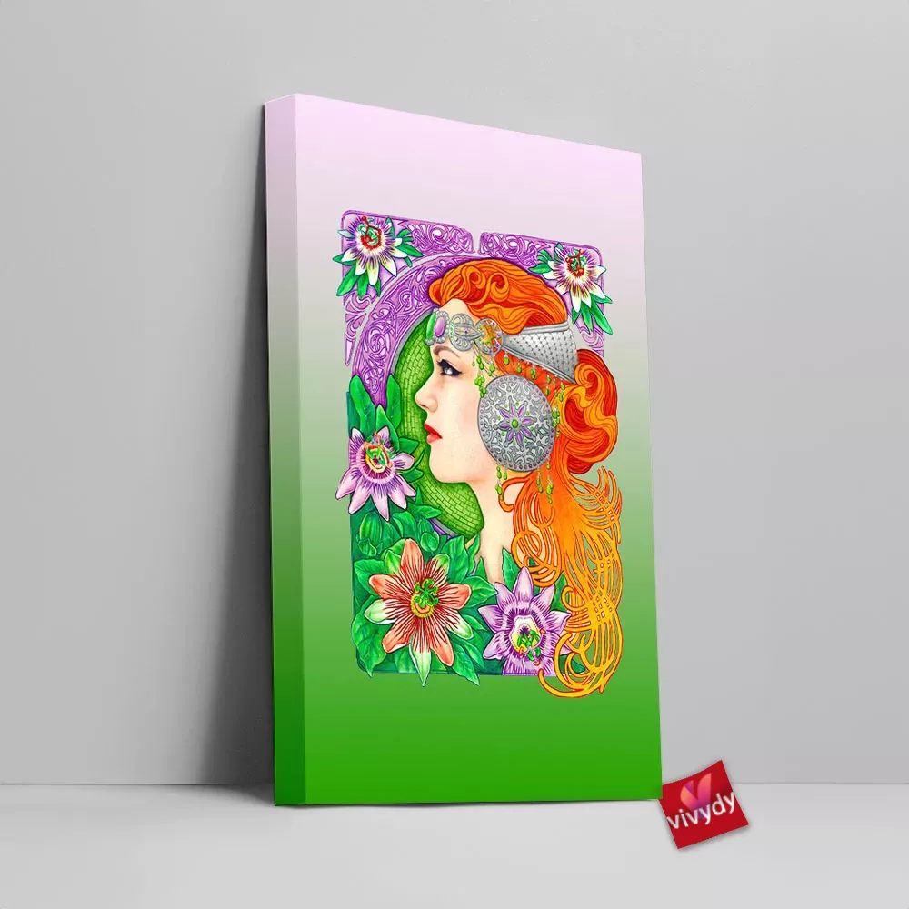 Passion Flower Canvas Wall Art