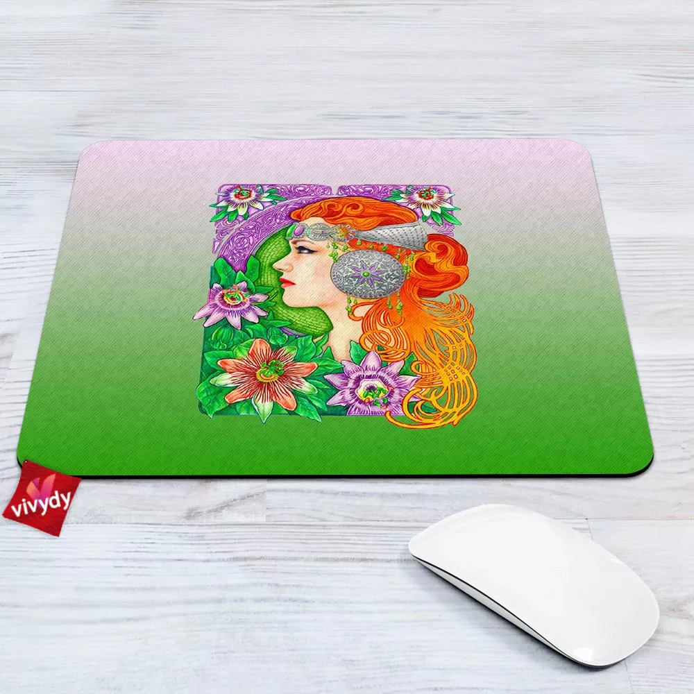 Passion Flower Mouse Pad