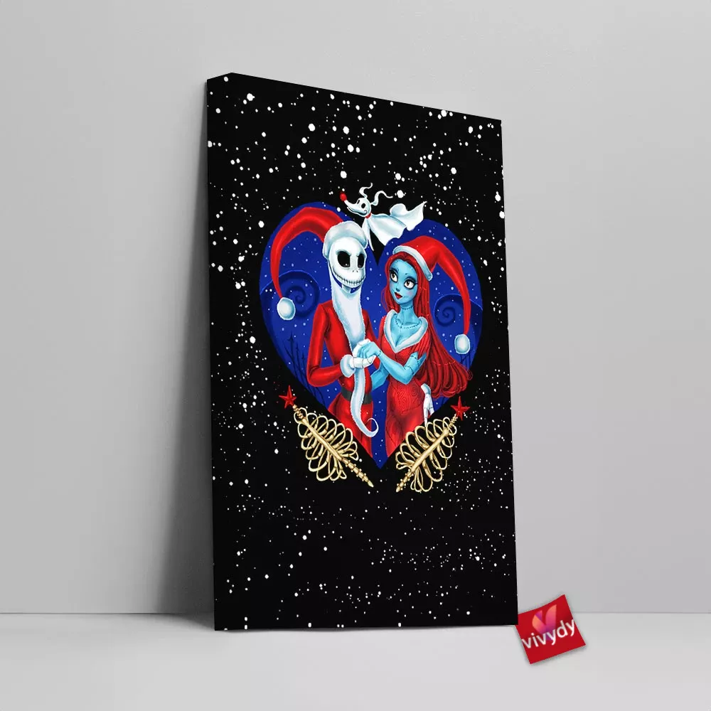 Jack And Sally Canvas Wall Art