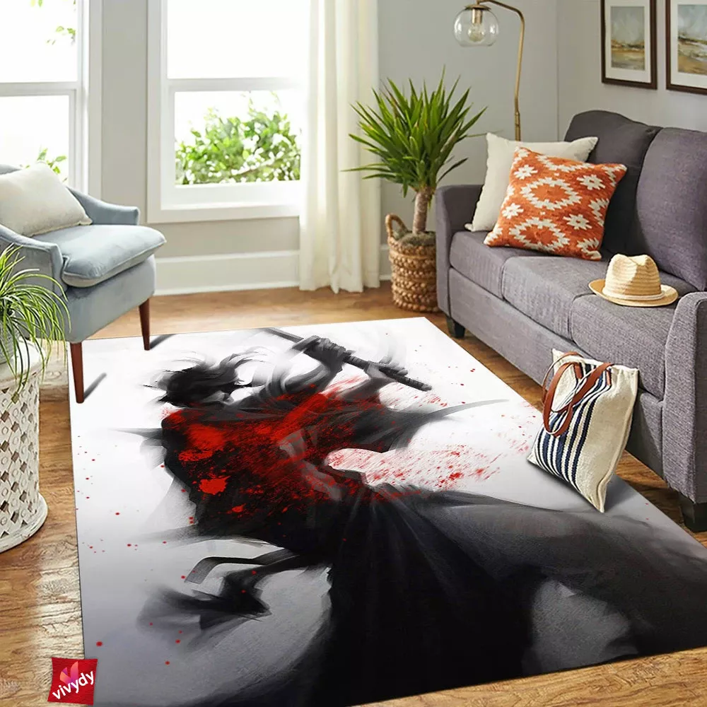 Slasher Samurai Rectangle Rug