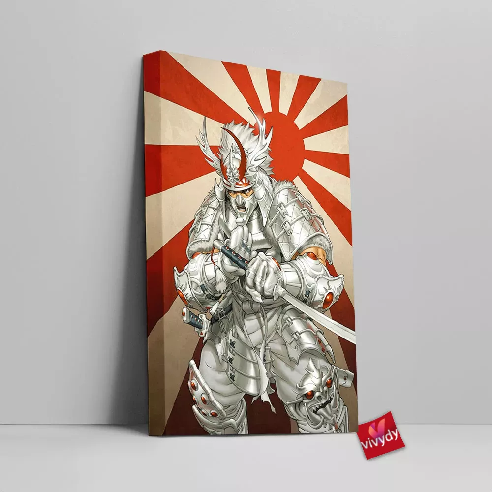 Ultimate Silver Samurai Canvas Wall Art