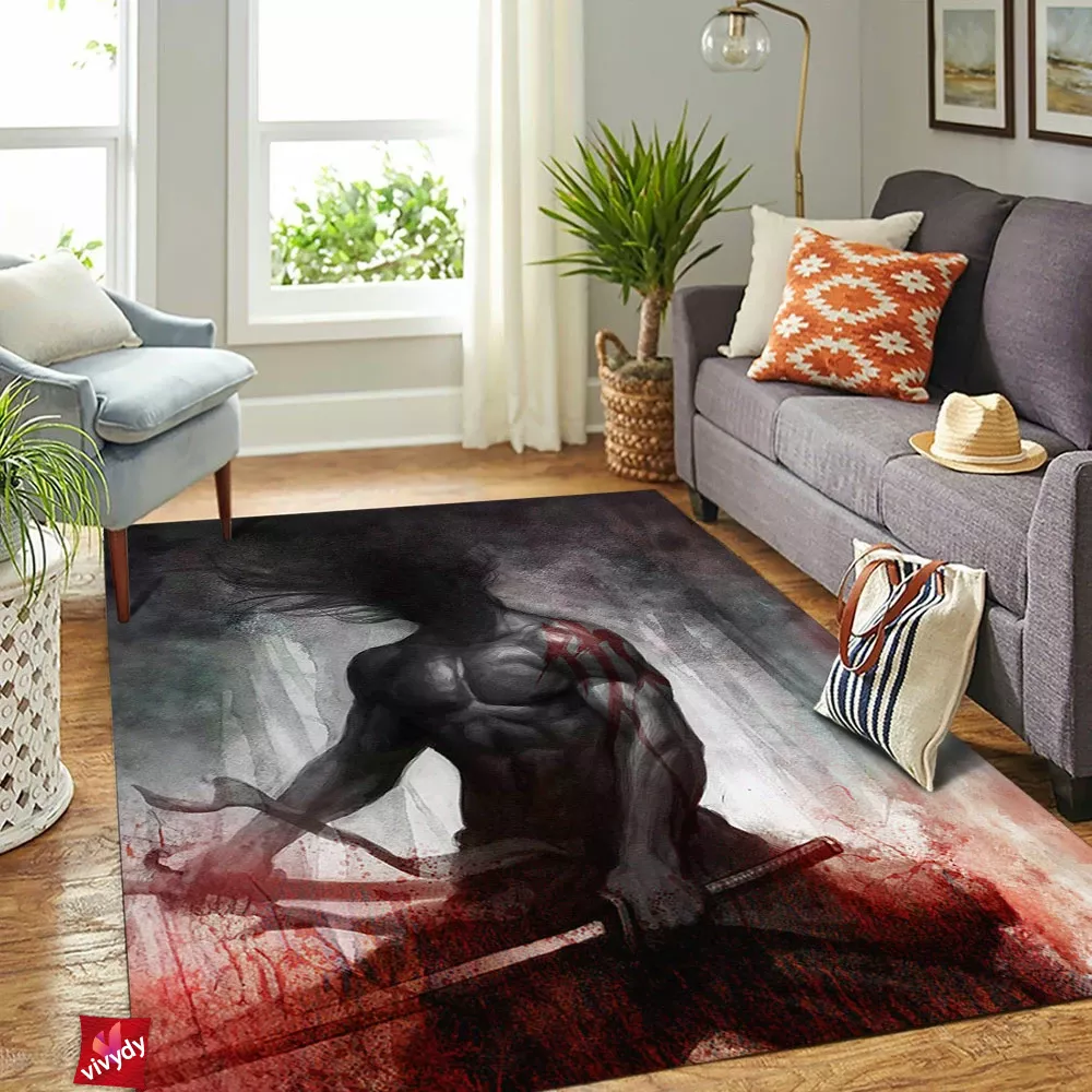 Spirit Vengeance Samurai Rectangle Rug