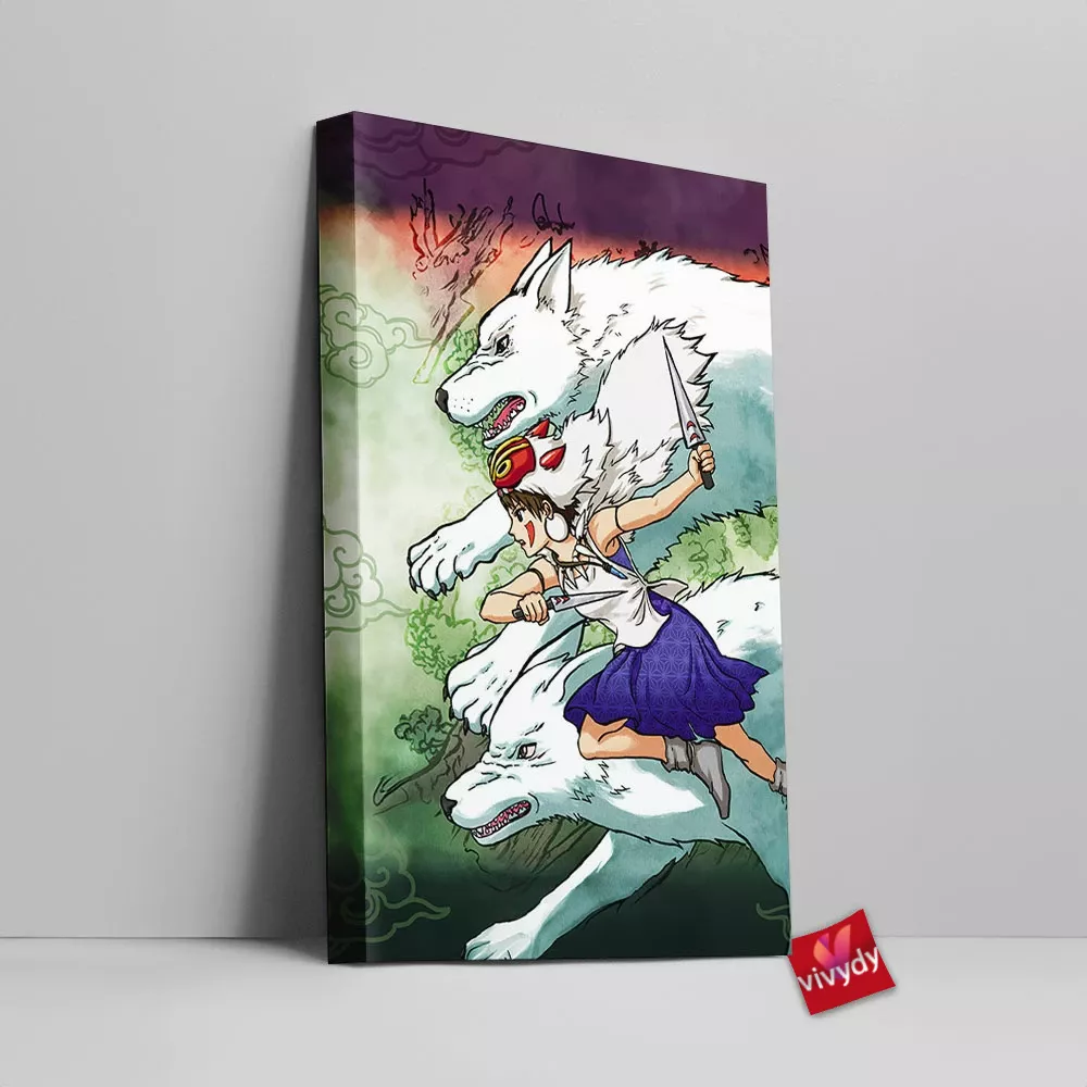 Ghibli Mononoke Hime Canvas Wall Art