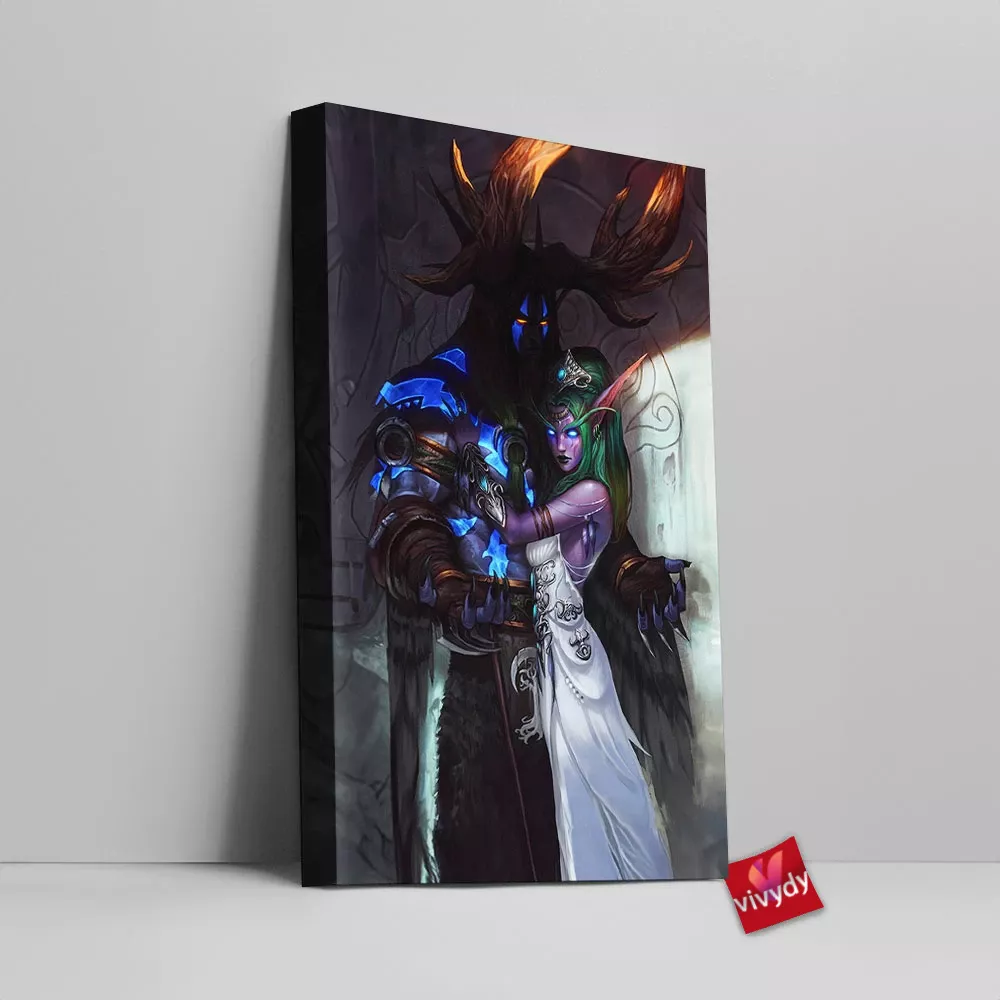 Tyrande And Malfurion Warcraft Canvas Wall Art