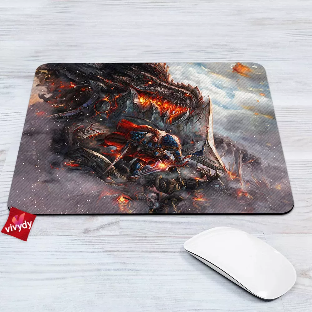 Varian Wrynn Vs Deathwing Mouse Pad