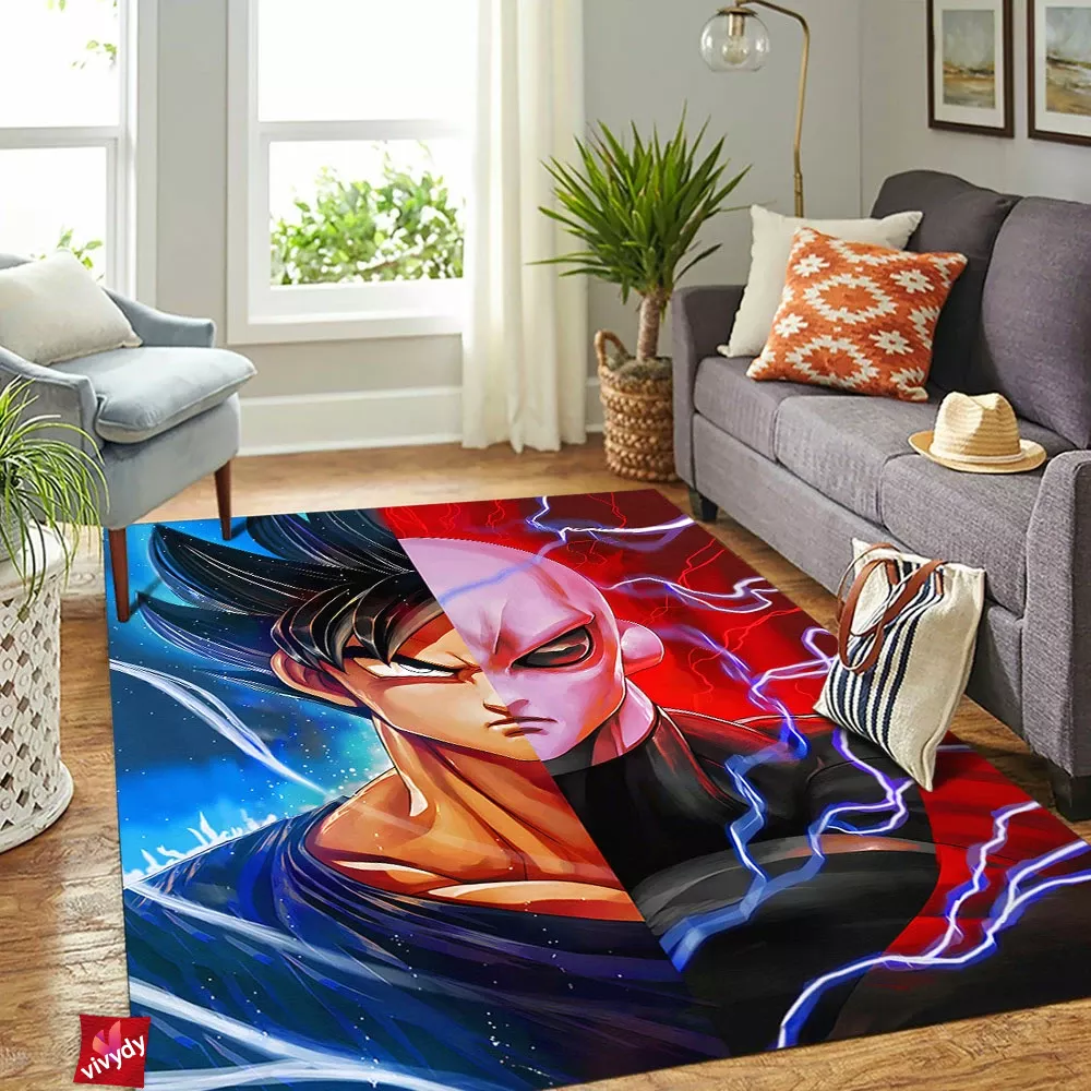 Goku Jiren Split Rectangle Rug