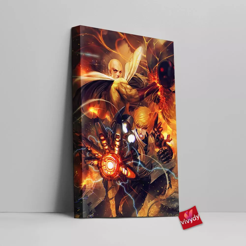 Genos Saitama Canvas Wall Art