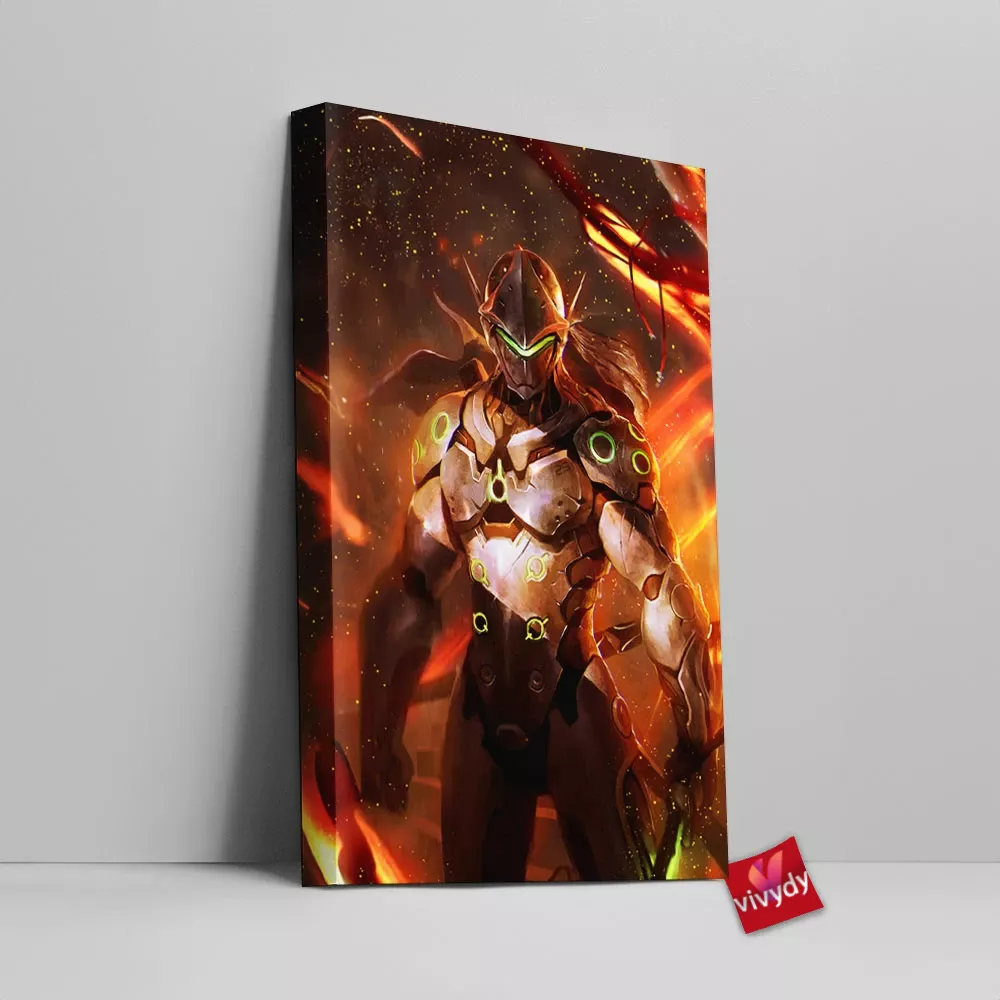 Genji Overwatch Canvas Wall Art