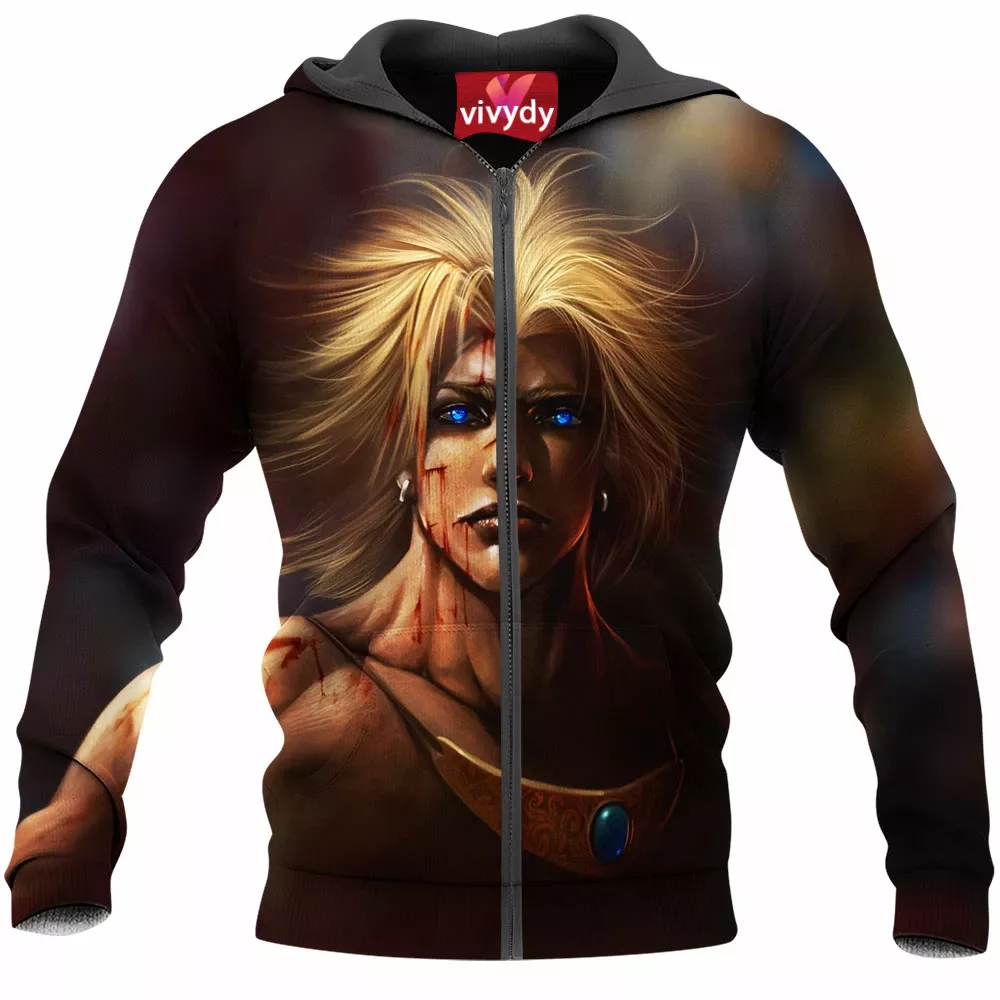 Broly Dragon Ball Zip Hoodie