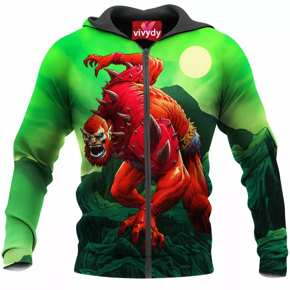 Beast Man Zip Hoodie