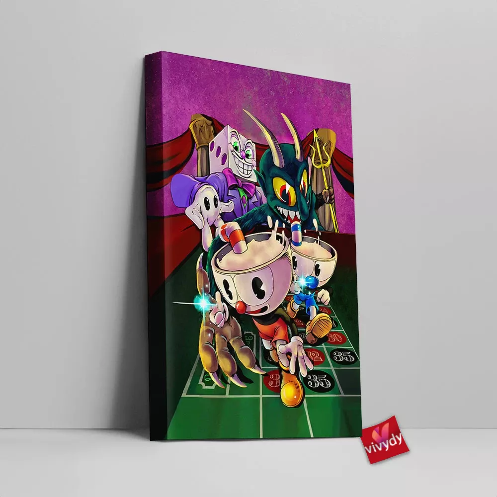 Cuphead Canvas Wall Art