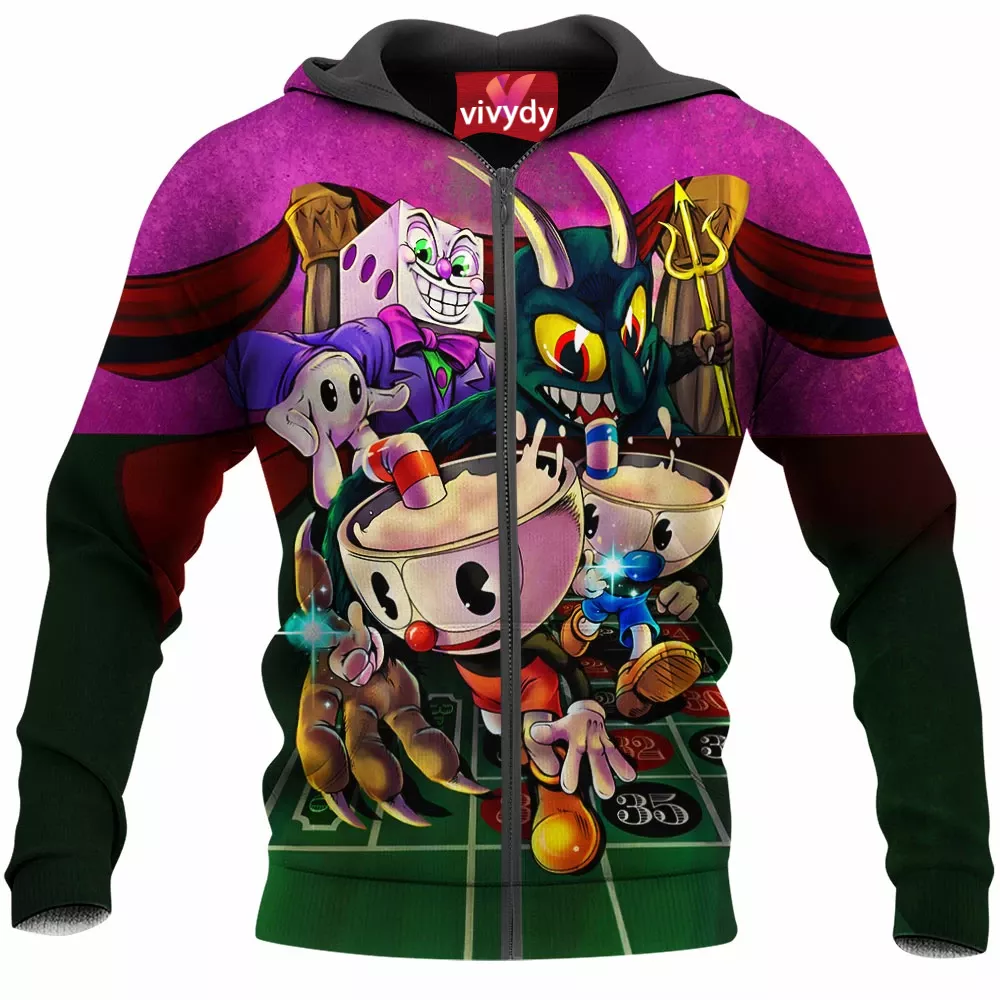 Cuphead Zip Hoodie