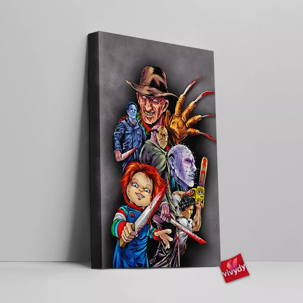 The Kings Of Horror Canvas Wall Art