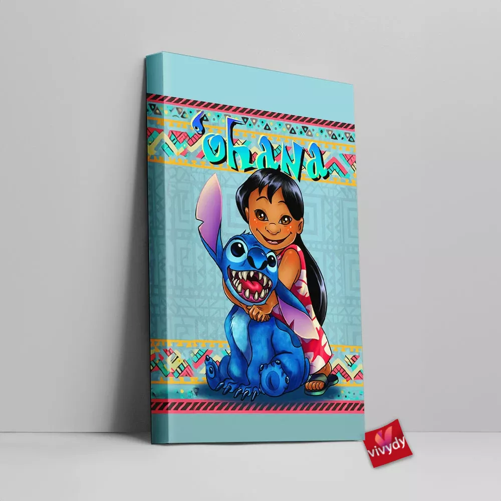 Lilo And Stitch Canvas Wall Art