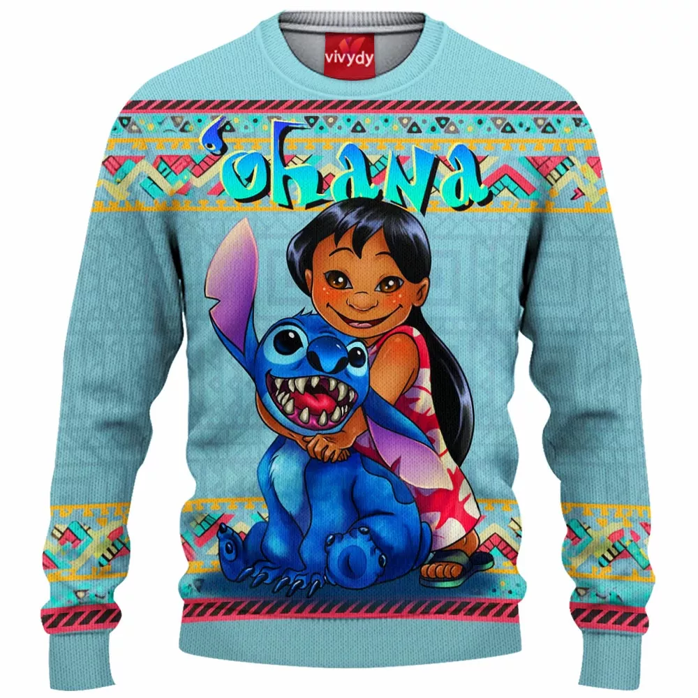 Lilo And Stitch Knitted Sweater