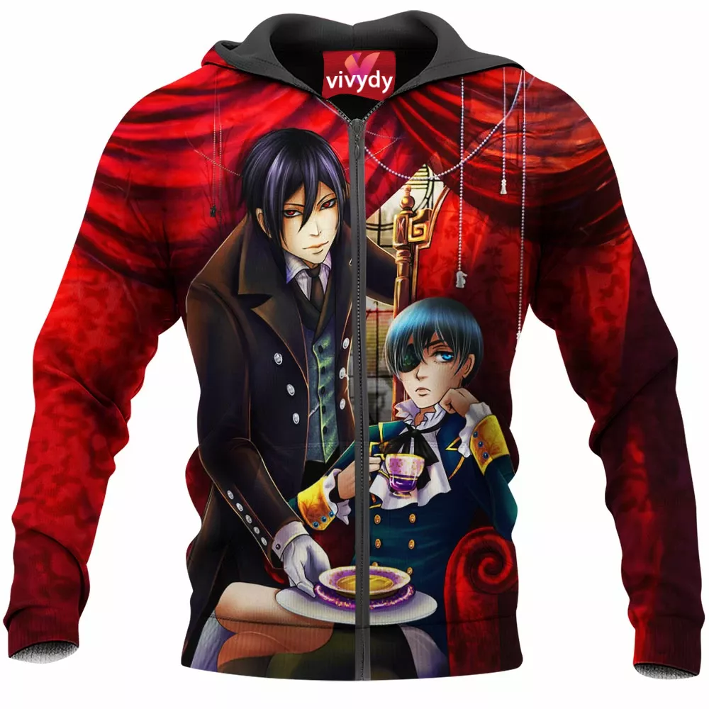 Sebastian And Ciel Zip Hoodie