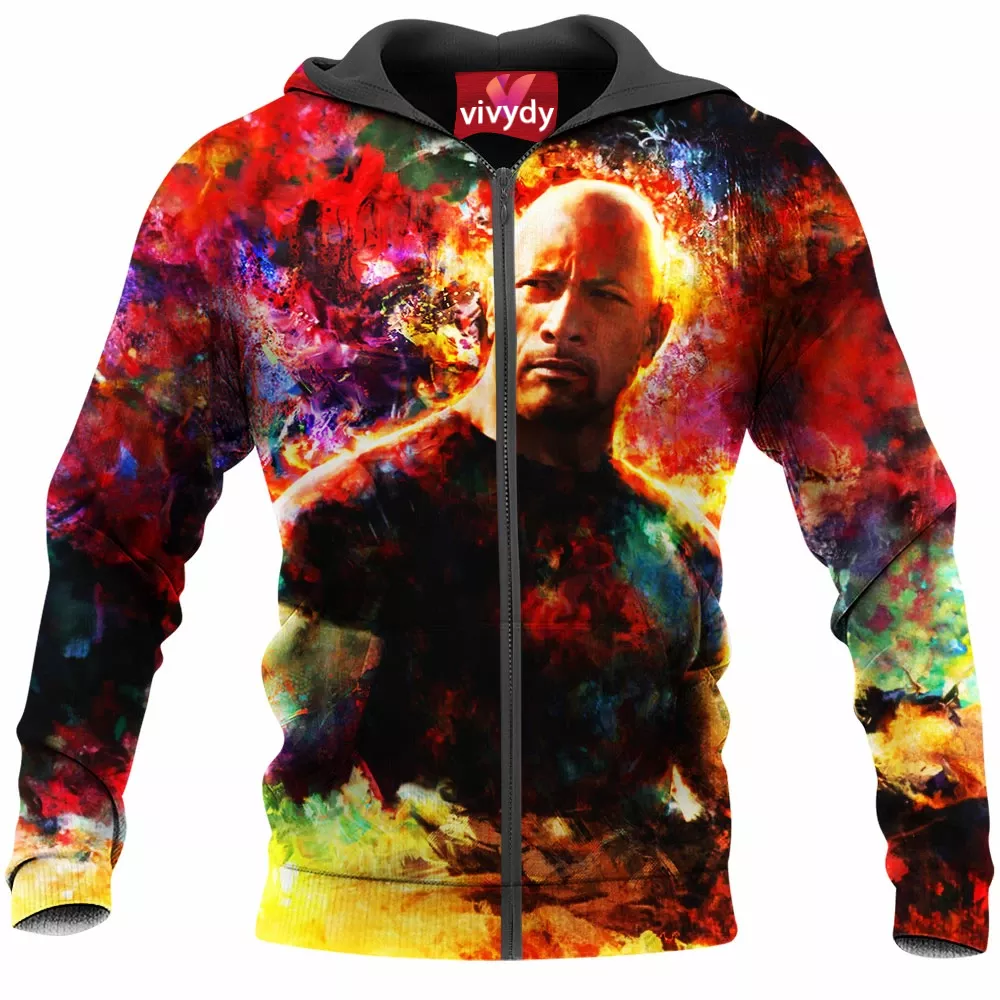 Dwayne Johnson Zip Hoodie