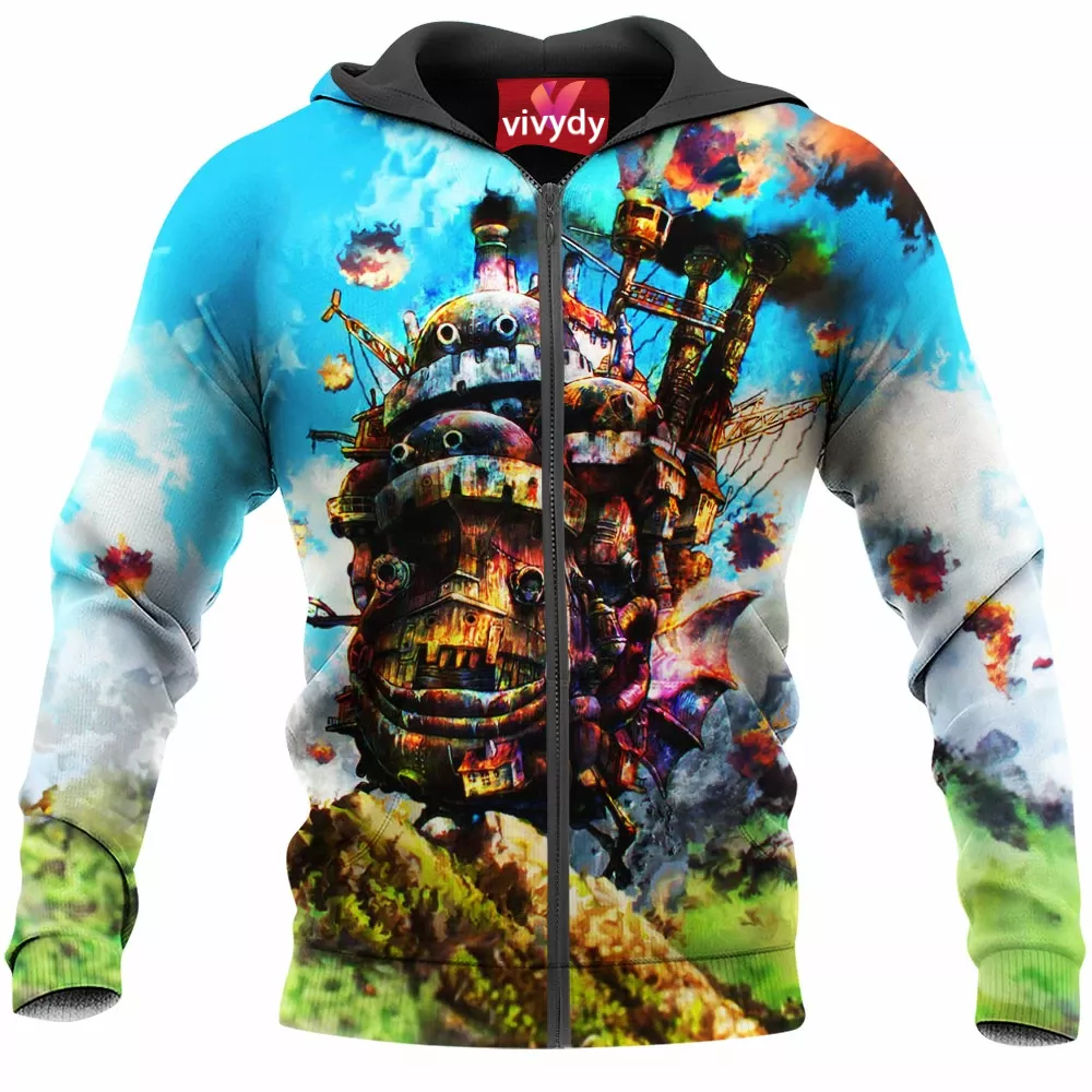 Howls Moving Castle Zip Hoodie