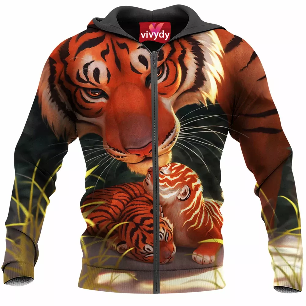 Tiger Zip Hoodie