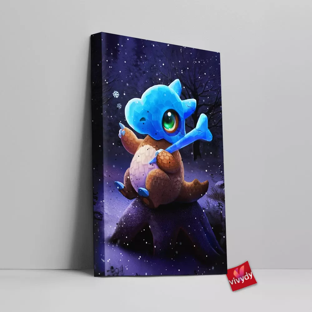 Ice Cubone Canvas Wall Art