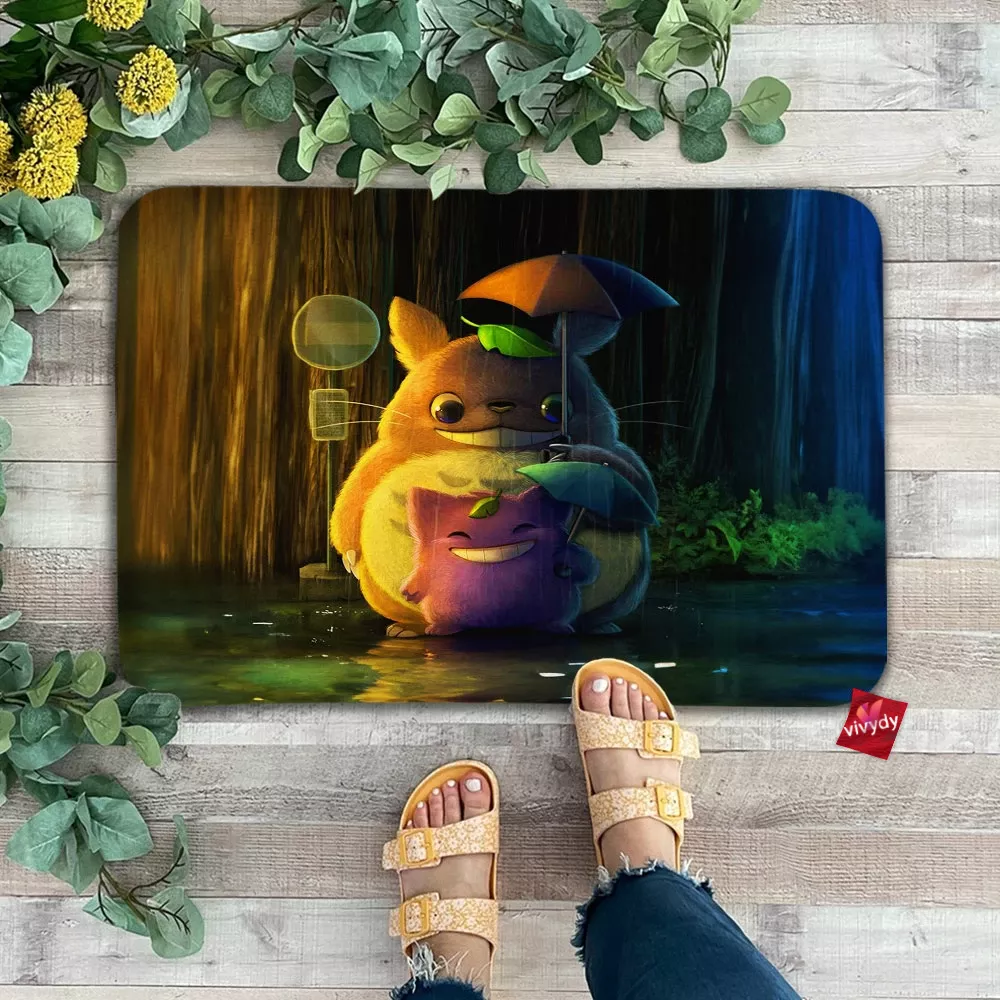 Totoro And Gengar Doormat