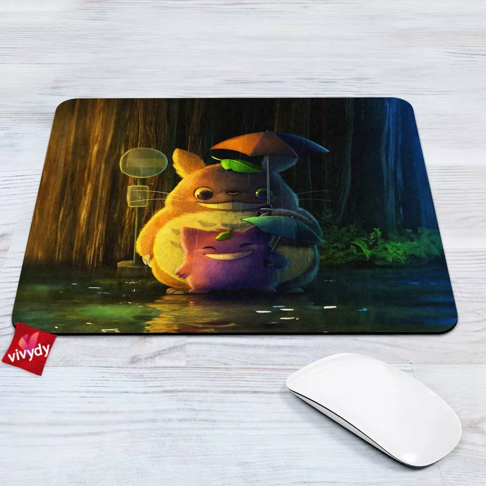 Totoro And Gengar Mouse Pad