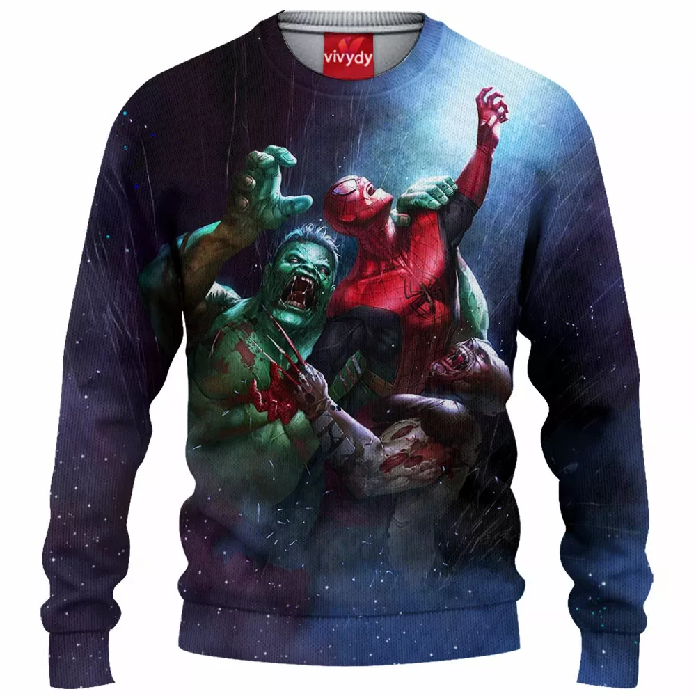 Comic Zombies Knitted Sweater