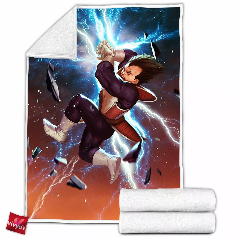 Vegeta Garlic Cannon Fleece Blanket