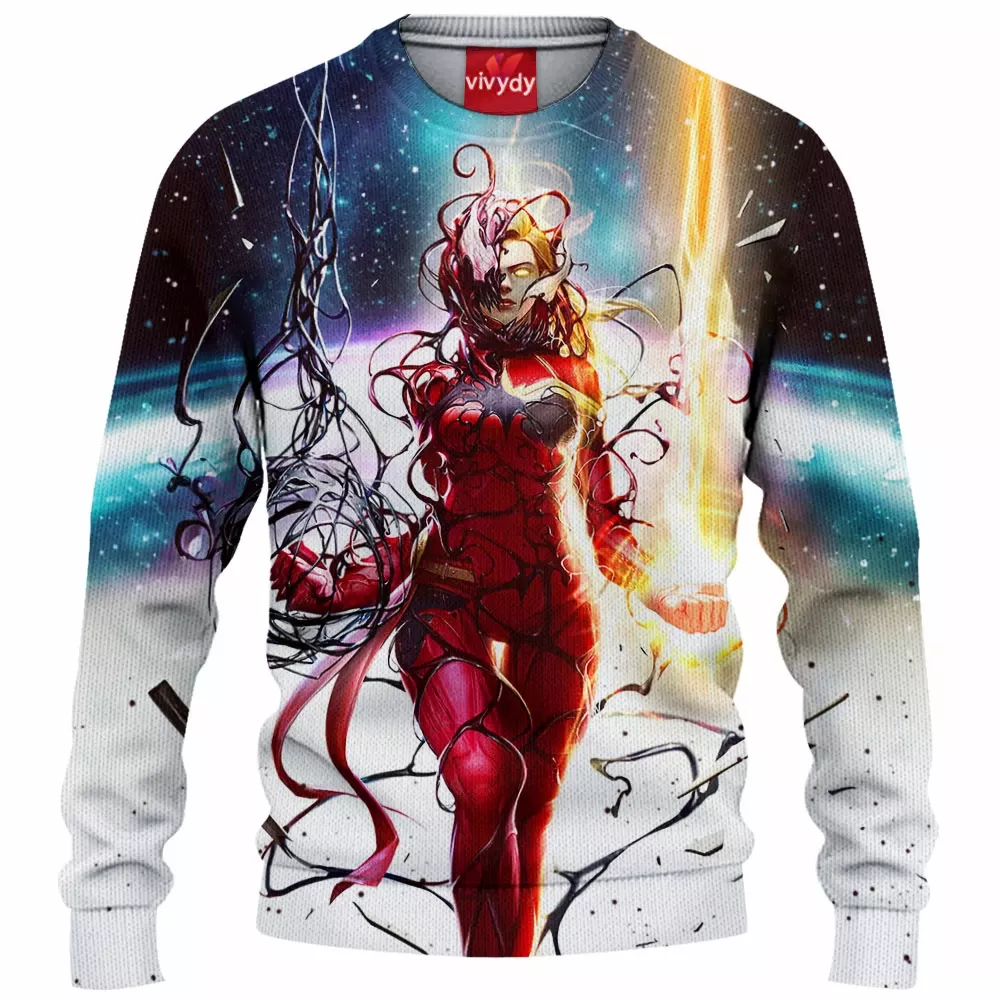 Captain Comic Absolute Carnage Knitted Sweater