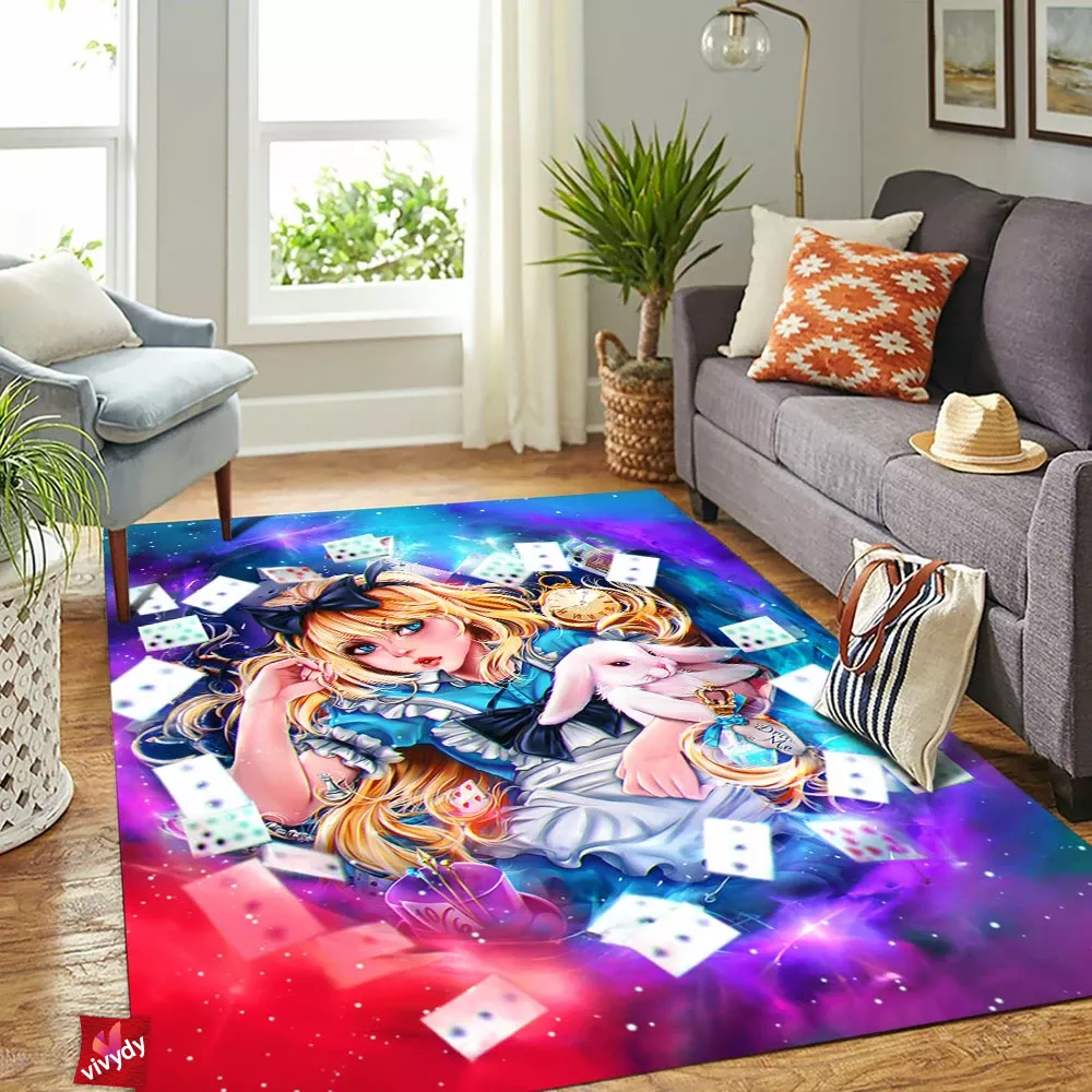 Alice In Wonderland Rectangle Rug