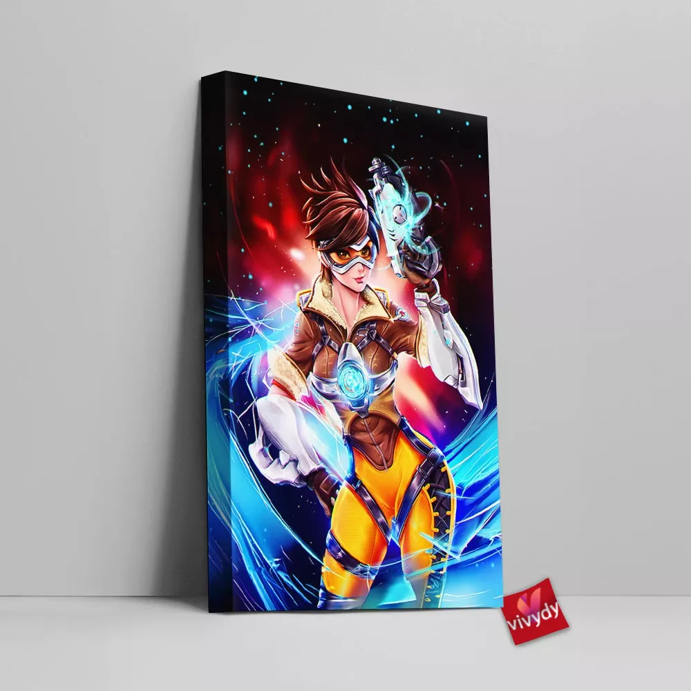 Tracer From Overwatch Canvas Wall Art