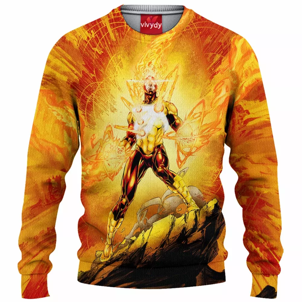 Firestorm Comic Knitted Sweater